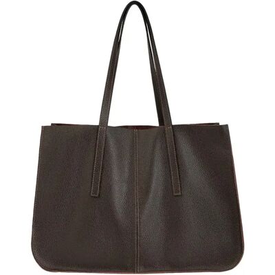 Tote bag en cuir femme Ryłko Marron TU - Publicité Tote bag en cuir femme Ryłko Marron TU - Publicité