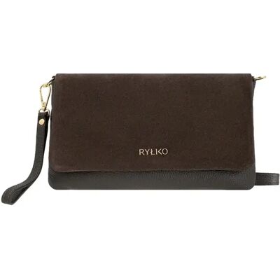 Sac à main en cuir femme Ryłko Marron TU - Publicité Sac à main en cuir femme Ryłko Marron TU - Publicité