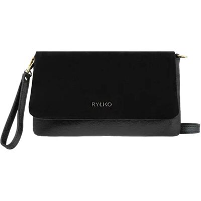 Sac à main en cuir femme Ryłko Noir TU - Publicité Sac à main en cuir femme Ryłko Noir TU - Publicité