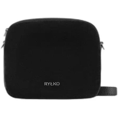 Sac à main en cuir et daim femme Ryłko Noir TU - Publicité Sac à main en cuir et daim femme Ryłko Noir TU - Publicité