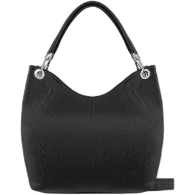 Sac cabas en cuir souple femme Ryłko Noir TU - Publicité Sac cabas en cuir souple femme Ryłko Noir TU - Publicité