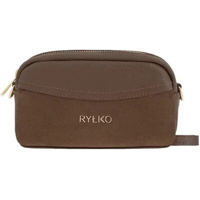 Petit sac à main en cuir et daim femme Ryłko Marron TU - Publicité Petit sac à main en cuir et daim femme Ryłko Marron TU - Publicité