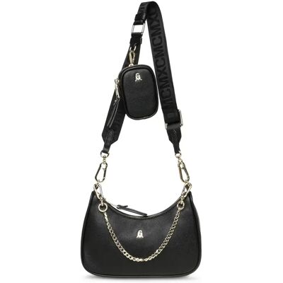 Sac bandoulière femme Steve Madden Habit Noir TU - Publicité Sac bandoulière femme Steve Madden Habit Noir TU - Publicité