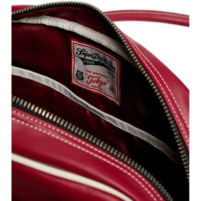 Sac à main femme Superdry Vintage Bowling Rouge TU - Publicité Sac à main femme Superdry Vintage Bowling Rouge TU - Publicité