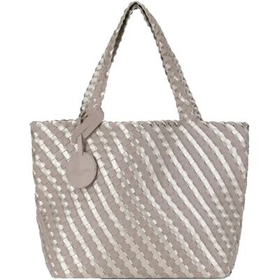 Sac cabas tressé femme Ilse Jacobsen Hornbæk Gris TU - Publicité Sac cabas tressé femme Ilse Jacobsen Hornbæk Gris TU - Publicité