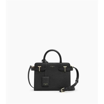 Sac à main femme Le Tanneur Emilie Noir 22x17x9 cm - Publicité Sac à main femme Le Tanneur Emilie Noir 22x17x9 cm - Publicité