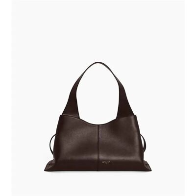 Sac à main embossé ton sur ton femme Le Tanneur Marron 42x22,5x16 cm - Publicité Sac à main embossé ton sur ton femme Le Tanneur Marron 42x22,5x16 cm - Publicité