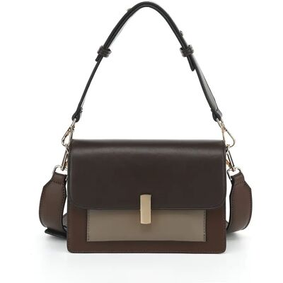 Sac bandoulière femme Noella Adele Marron 16x22x9 cm - Publicité Sac bandoulière femme Noella Adele Marron 16x22x9 cm - Publicité