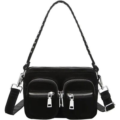 Sac bandoulière femme Noella Kendra Real Suede Noir TU - Publicité Sac bandoulière femme Noella Kendra Real Suede Noir TU - Publicité