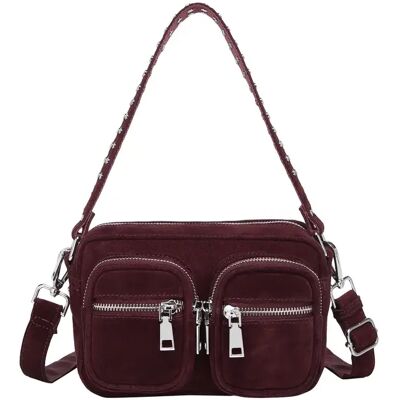Sac bandoulière femme Noella Kendra Real Suede Rouge TU - Publicité Sac bandoulière femme Noella Kendra Real Suede Rouge TU - Publicité