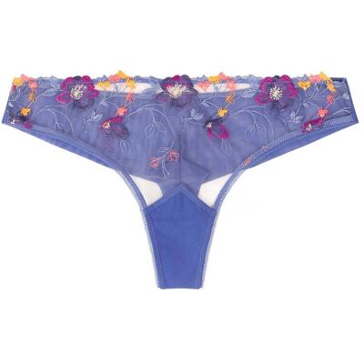 Tanga brodé femme Huit La Vie est Belle Bleu S - Publicité Tanga brodé femme Huit La Vie est Belle Bleu S - Publicité