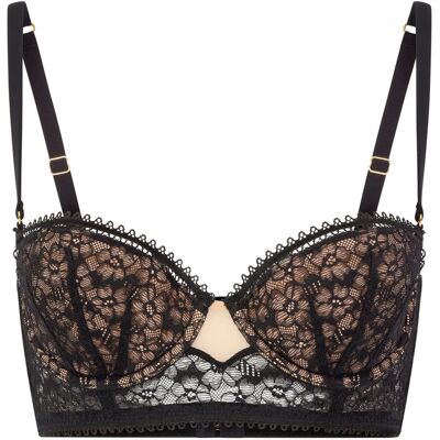 Demi-bustier avec armatures femme Huit Zazie Noir 85D - Publicité Demi-bustier avec armatures femme Huit Zazie Noir 85D - Publicité