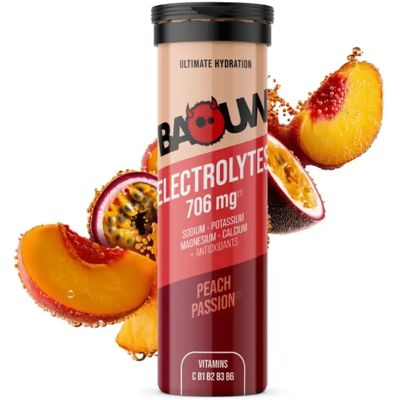 Electrolytes Baouw Pêche (x10) Multicolore TU - Publicité Electrolytes Baouw Pêche (x10) Multicolore TU - Publicité