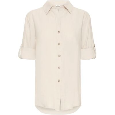 Chemise femme b.young Falakka 3 Beige 34 - Publicité Chemise femme b.young Falakka 3 Beige 34 - Publicité