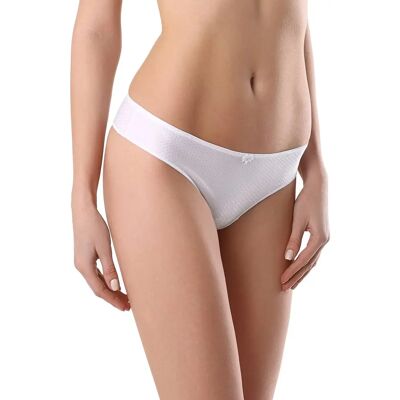 Tanga taille basse femme Conte Elegant Voyage RP6051 Blanc L - Publicité Tanga taille basse femme Conte Elegant Voyage RP6051 Blanc L - Publicité