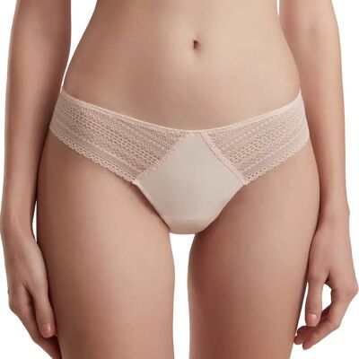 Tanga taille mi-haute femme Conte Elegant Vintage RP6072 Beige S - Publicité Tanga taille mi-haute femme Conte Elegant Vintage RP6072 Beige S - Publicité