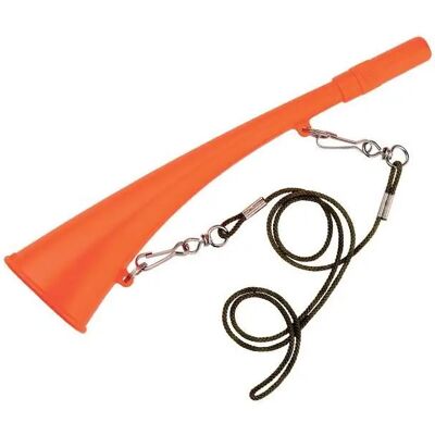 Corne d'appel avec cordon Elless Abs Orange 25 cm - Publicité Corne d'appel avec cordon Elless Abs Orange 25 cm - Publicité