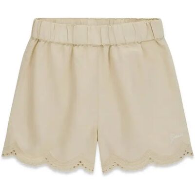 Short en lyocell fille Guess Beige 8 ans - Publicité Short en lyocell fille Guess Beige 8 ans - Publicité