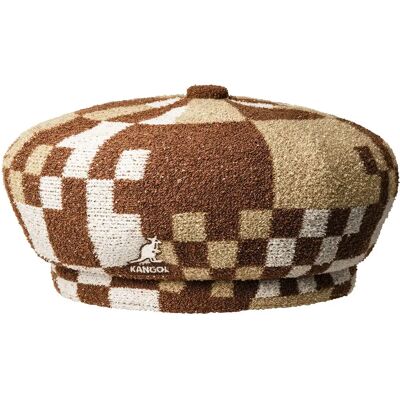 Béret vichy Kangol Pop Jax Marron M - Publicité Béret vichy Kangol Pop Jax Marron M - Publicité
