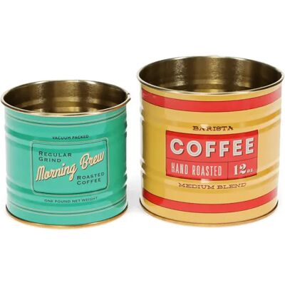 Boîte de rangement Rex London Vintage Coffee (x2) Bleu 78,0 g - Publicité Boîte de rangement Rex London Vintage Coffee (x2) Bleu 78,0 g - Publicité