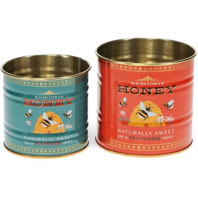 Boîte de rangement Rex London Honey (x2) Bleu 78,0 g - Publicité Boîte de rangement Rex London Honey (x2) Bleu 78,0 g - Publicité
