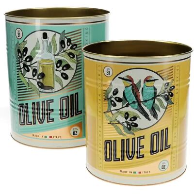 Boîte de rangement Rex London Olive Oil (x2) Bleu 20,2x20,2x23,8 cm - Publicité Boîte de rangement Rex London Olive Oil (x2) Bleu 20,2x20,2x23,8 cm - Publicité
