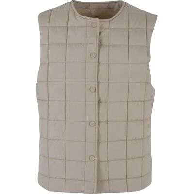Veste sans manche doublé femme Urban Classics Beige L - Publicité Veste sans manche doublé femme Urban Classics Beige L - Publicité
