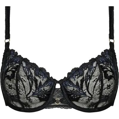 Soutien-gorge balconnet demi-bonne femme Chantelle Illusion Noir 90F - Publicité Soutien-gorge balconnet demi-bonne femme Chantelle Illusion Noir 90F - Publicité