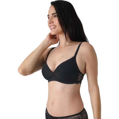 Soutien-gorge doux femme Sassa Noir 110A - Publicité Soutien-gorge doux femme Sassa Noir 110A - Publicité