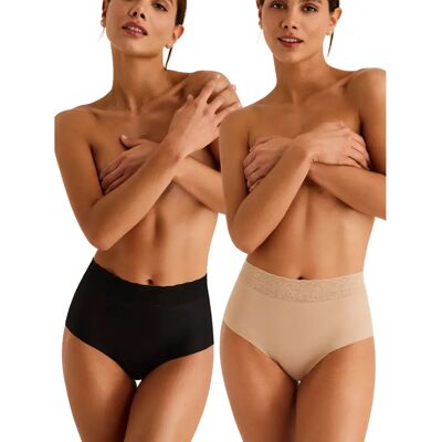 Culotte femme Selmark Essential (x2) Multicolore M - Publicité Culotte femme Selmark Essential (x2) Multicolore M - Publicité