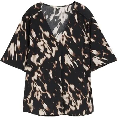 Blouse en viscose avec encolure en V femme Tom Tailor Marron 38 - Publicité Blouse en viscose avec encolure en V femme Tom Tailor Marron 38 - Publicité