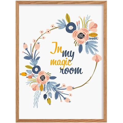 Tableau fleurs magiques Yellow Tipi Multicolore 30x40 cm - Publicité Tableau fleurs magiques Yellow Tipi Multicolore 30x40 cm - Publicité