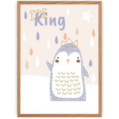 Tableau Yellow Tipi Zoo Party penguin Beige 30x40 cm - Publicité Tableau Yellow Tipi Zoo Party penguin Beige 30x40 cm - Publicité