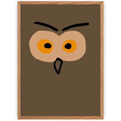 Tableau photo d'un hibou Yellow Tipi Marron 30x40 cm - Publicité Tableau photo d'un hibou Yellow Tipi Marron 30x40 cm - Publicité