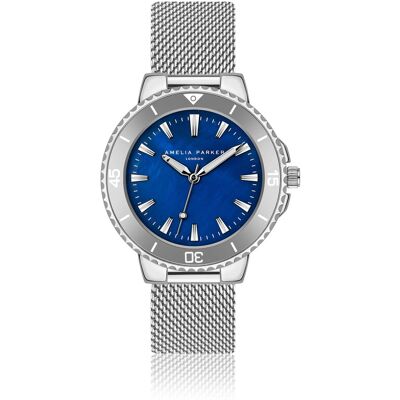 Montre femme Amelia Parker Aquelle Mesh Gris 38 mm - Publicité Montre femme Amelia Parker Aquelle Mesh Gris 38 mm - Publicité