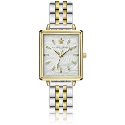 Montre femme Amelia Parker Desert Doré 14x14 mm - Publicité Montre femme Amelia Parker Desert Doré 14x14 mm - Publicité