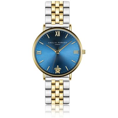 Montre femme Amelia Parker Meeru Island Doré 18x16 mm - Publicité Montre femme Amelia Parker Meeru Island Doré 18x16 mm - Publicité
