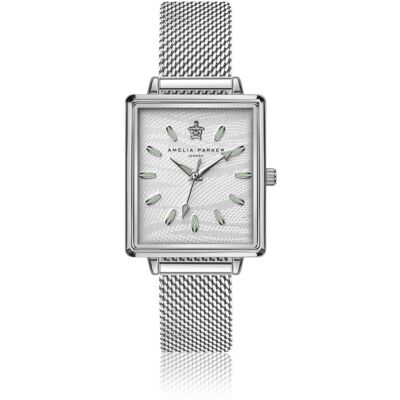Montre femme Amelia Parker White Desert Argenté 14x14 mm - Publicité Montre femme Amelia Parker White Desert Argenté 14x14 mm - Publicité
