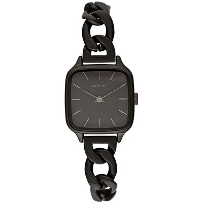 Montre femme Komono Kate Revolt Noir 25x31,7 mm - Publicité Montre femme Komono Kate Revolt Noir 25x31,7 mm - Publicité