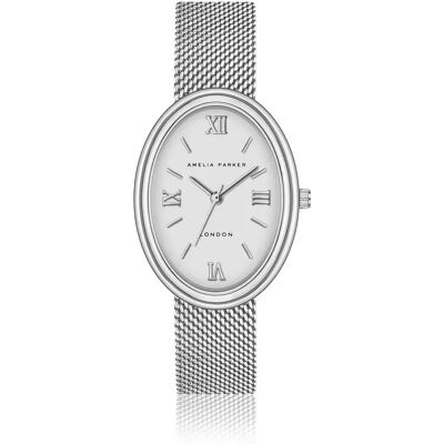Montre femme Amelia Parker Soraya Mesh Gris 29x39 mm - Publicité Montre femme Amelia Parker Soraya Mesh Gris 29x39 mm - Publicité