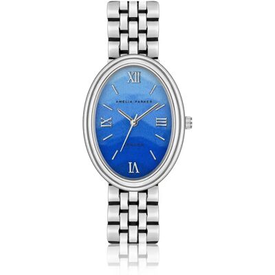 Montre femme Amelia Parker Shell Bay Link Gris 29x39 mm - Publicité Montre femme Amelia Parker Shell Bay Link Gris 29x39 mm - Publicité