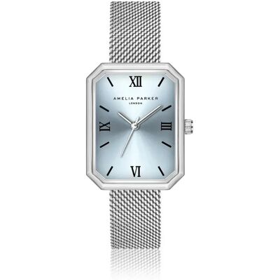 Montre femme Amelia Parker Maris Mesh Gris 28x36 mm - Publicité Montre femme Amelia Parker Maris Mesh Gris 28x36 mm - Publicité