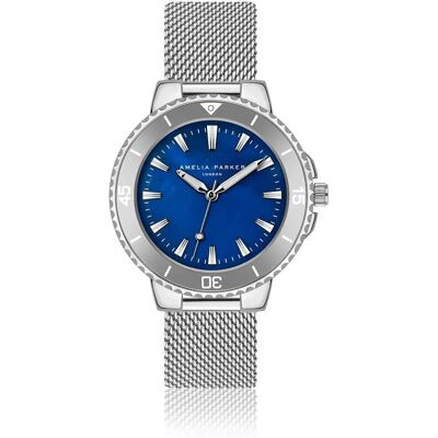 Montre femme Amelia Parker Aquelle Mesh Gris 38 mm - Publicité Montre femme Amelia Parker Aquelle Mesh Gris 38 mm - Publicité