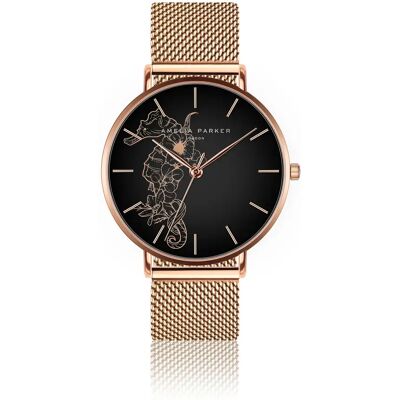 Montre femme Amelia Parker Fossil Mesh Doré 38 mm - Publicité Montre femme Amelia Parker Fossil Mesh Doré 38 mm - Publicité