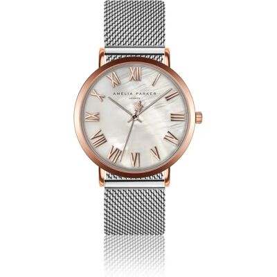 Montre femme Amelia Parker Classique Mesh Doré 36 mm - Publicité Montre femme Amelia Parker Classique Mesh Doré 36 mm - Publicité