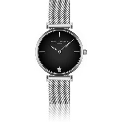 Montre femme Amelia Parker Night Shore Mesh Argenté 32 mm - Publicité Montre femme Amelia Parker Night Shore Mesh Argenté 32 mm - Publicité