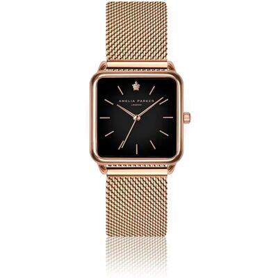 Montre femme Amelia Parker Night Plaza Mesh Doré 28 mm - Publicité Montre femme Amelia Parker Night Plaza Mesh Doré 28 mm - Publicité