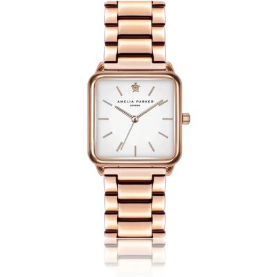 Montre femme Amelia Parker Bay Link Doré 28 mm - Publicité Montre femme Amelia Parker Bay Link Doré 28 mm - Publicité