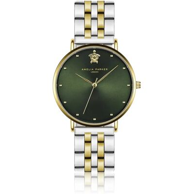Montre femme Amelia Parker Fiji Doré 18x18 mm - Publicité Montre femme Amelia Parker Fiji Doré 18x18 mm - Publicité
