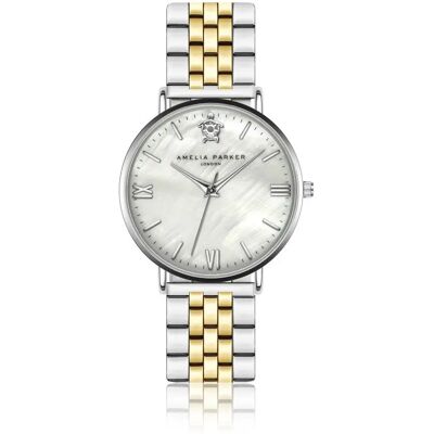 Montre femme Amelia Parker Oyster Doré 18x16 mm - Publicité Montre femme Amelia Parker Oyster Doré 18x16 mm - Publicité